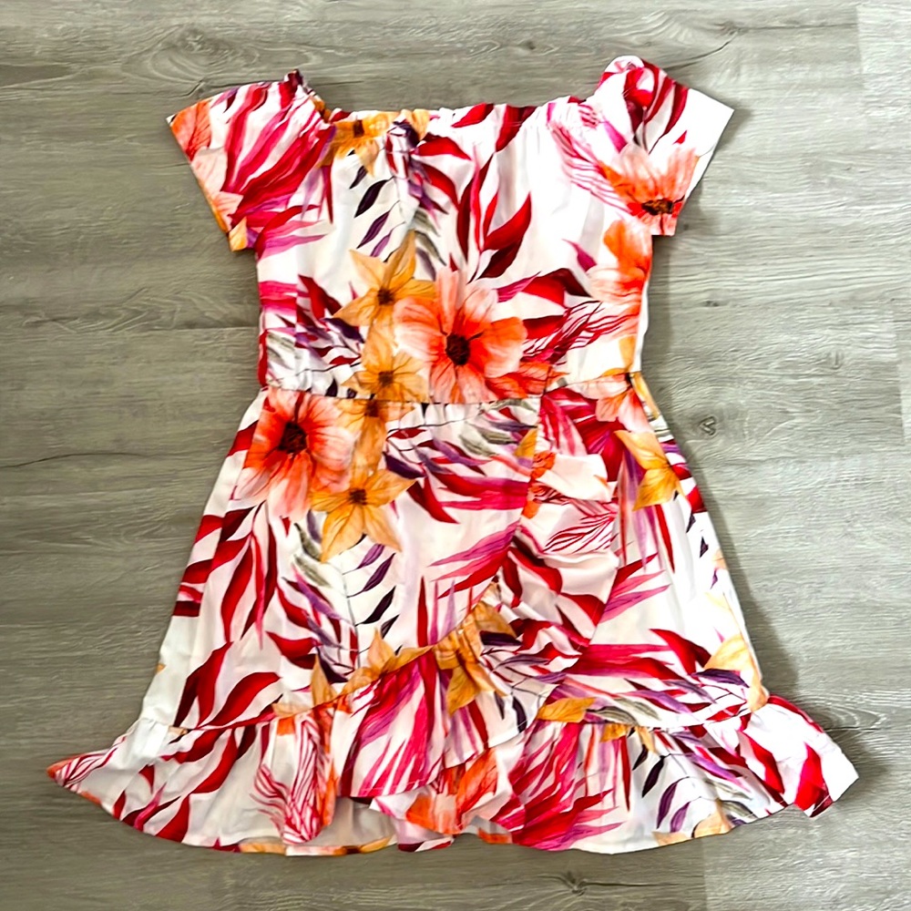 Tropical Floral Print Sundress